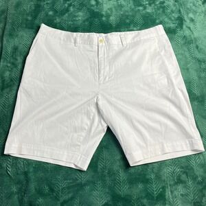 B. Draddy Cool Shorts Mens 38 White Golf Casual Flat Front